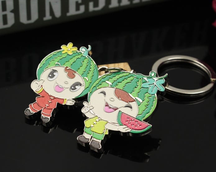 西瓜节金属钥匙扣定制